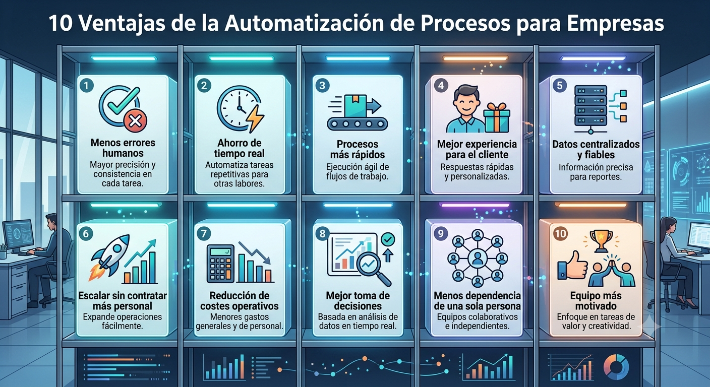 10 Ventajas de la Automatización de Procesos para Empresas