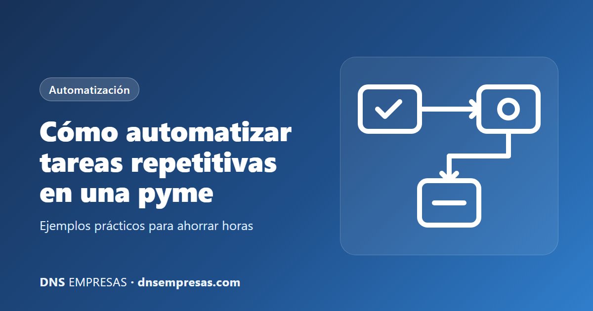 Automatización de tareas repetitivas en una pyme