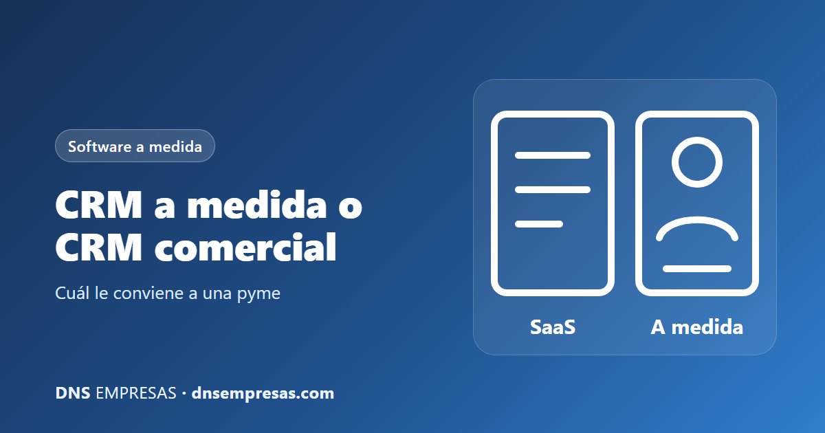 Comparativa entre CRM comercial y CRM a medida